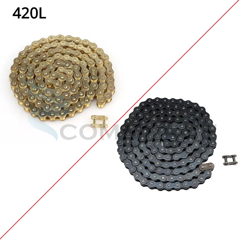 Chain Kit Motorcycle - Łańcuch napędowy motocyklowy 420, ogniwa 76/108/126/140,