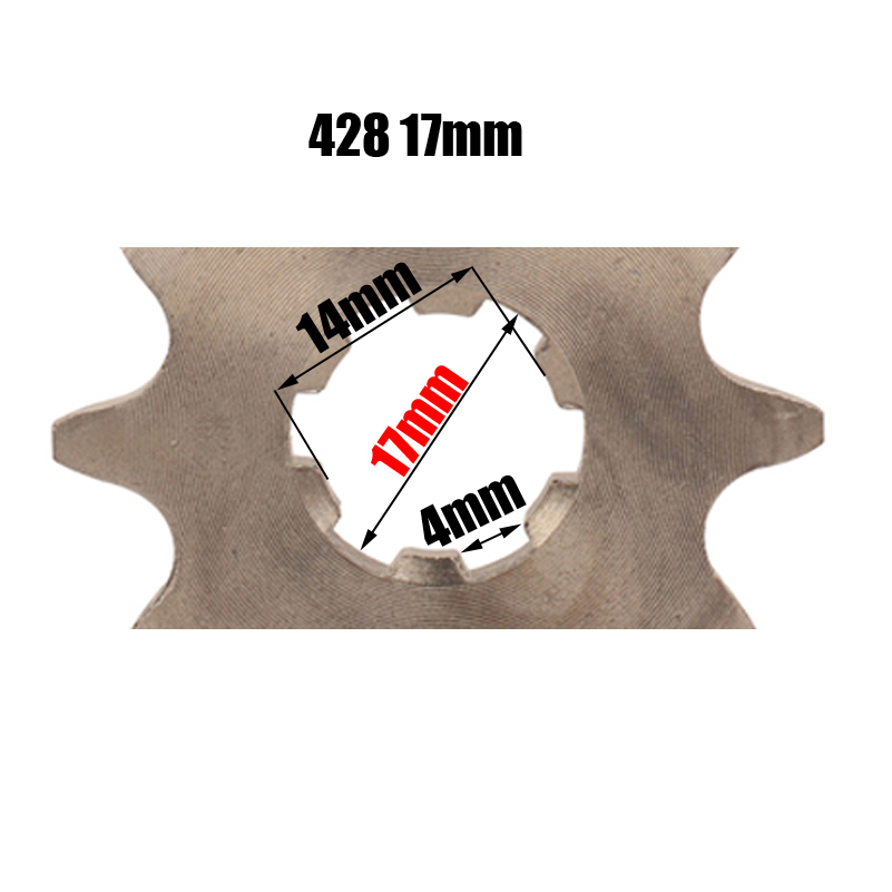 10T ząb 428 ID 17mm /20mm prze – 428 Chain recenzja i cena